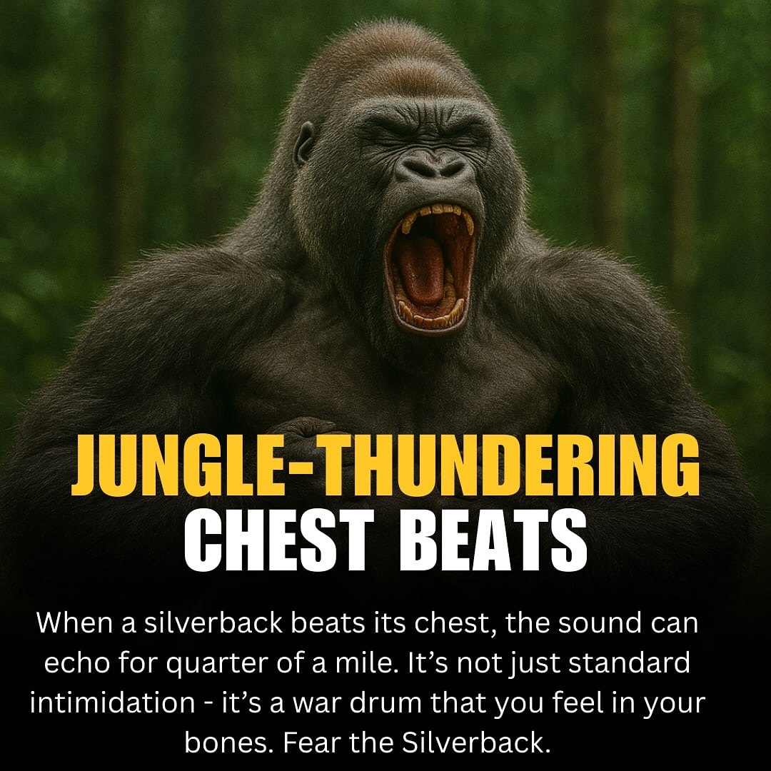 Gorilla's chest beating