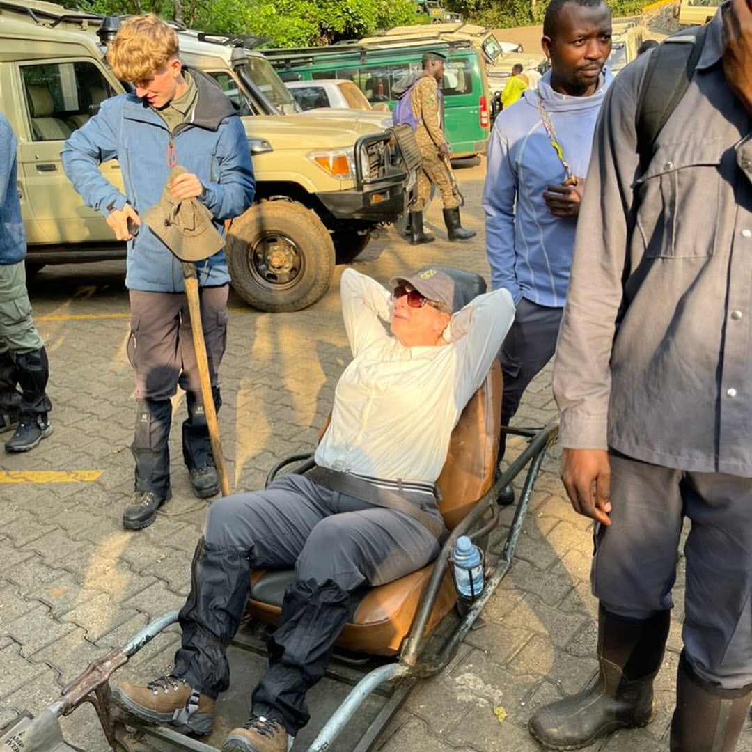 Tourist Seated in a Sedan Chair